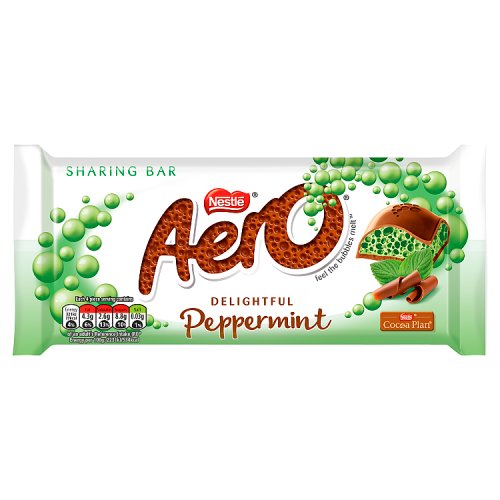 Nestle Aero Chocolate Delightful Peppermint Sharing Bar 90g