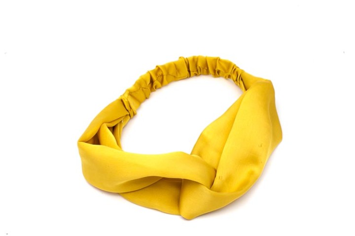 Girl's Satin Soft Durable Material Bandeau In Mustard Colour Size 8X16Cm 1Pc