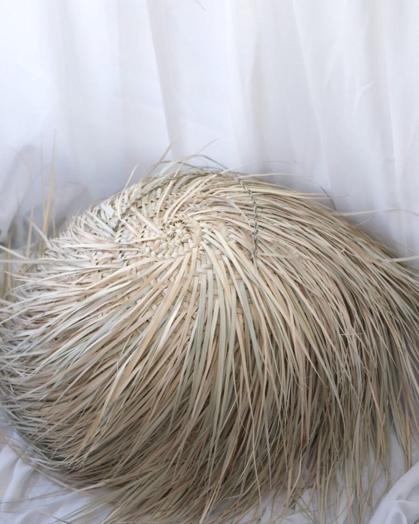 DOME RAFFIA LAMP SHADE / M