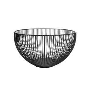 Basket 25xH14cm metal wire black Dome