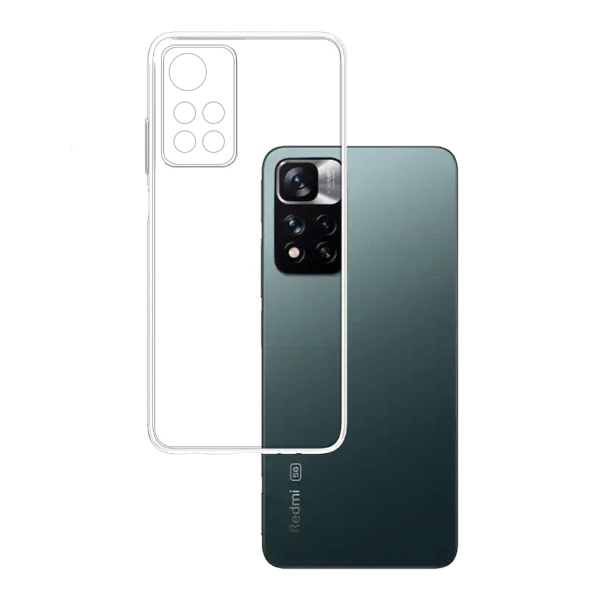 3Mk Silicone Case For Xiaomi Redmi Note 11 Pro Plus 5G Transparent  Colour 1Pc