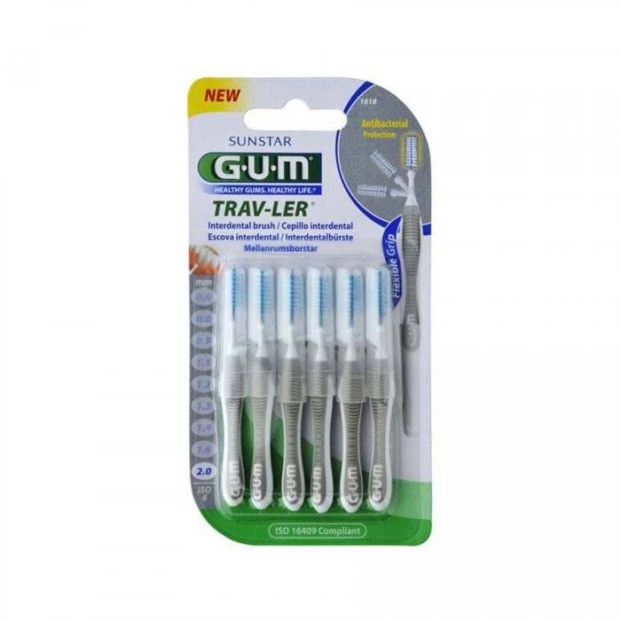 Gum Trav-Ler Interdental Brushes 2Mm 1618 x4