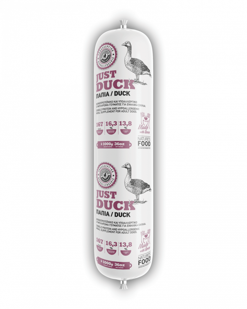 Nature's Just Duck Sausage 1kg