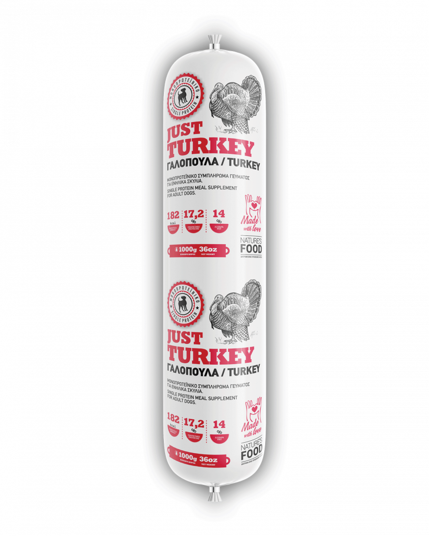 Nature's Just Turkey Sausage 1kg