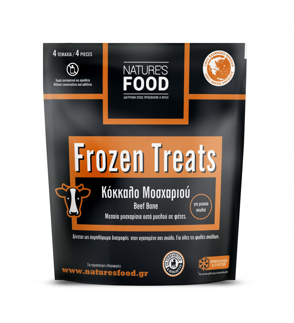 Nature's Medium Beef Bones Frozen Treats 4 pcs