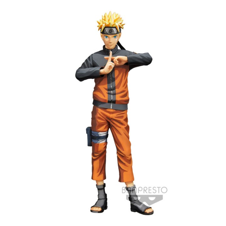 Banpresto Naruto Shippuden Grandista Nero Uzumaki Naruto Figure Size 27Cm