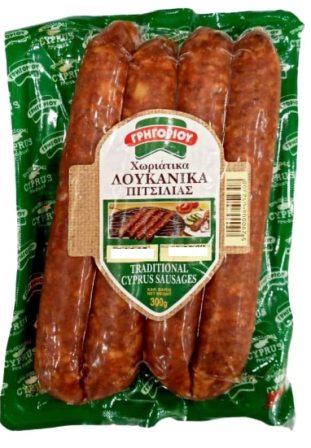 Gregoriou Traditional Cypriot Sausages 100% Natural Ingedients 300G