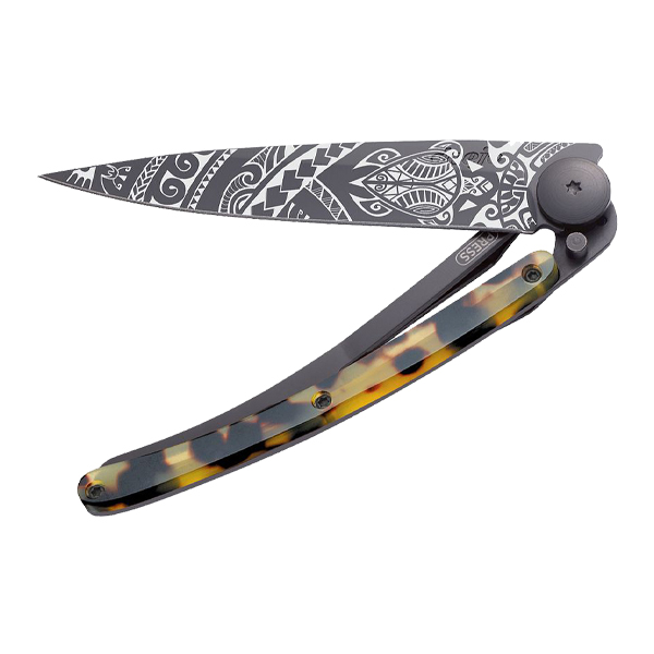 Deejo 27G Dark Turtle Polynesian Design