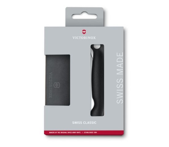 Victorinox Swiss Classic Foldable Paring Knife And Epicurean Cutting Board Set Black