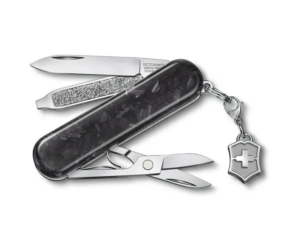 Victorinox Swiss Army Knife Classic Sd Brilliant 58Mm Carbon Colour