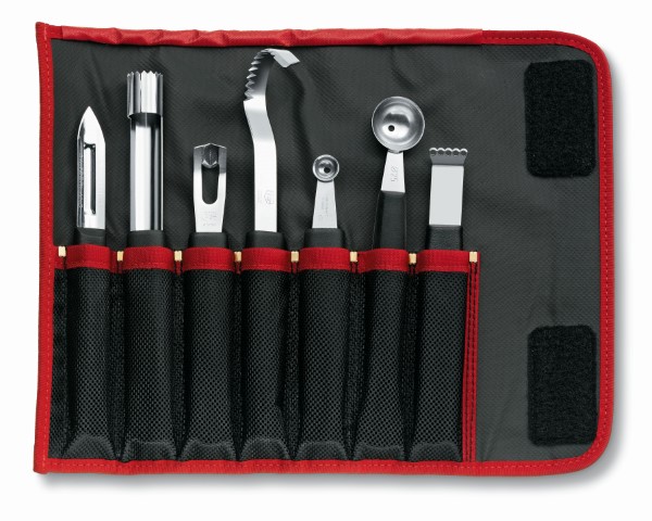 Victorinox Roll Up Case With Decorative Knives