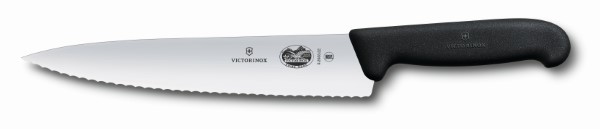 Victorinox Fibrox Carving Knife 22Cm Length Size Wavy Edge