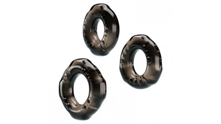 Three Soft Elastic Stretchy Penis Rings