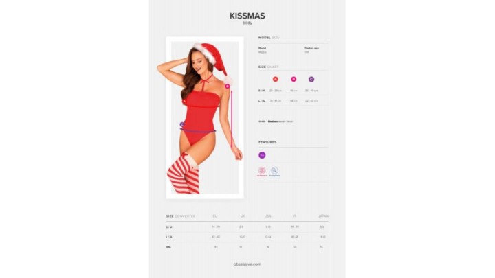 Obsessive Kissmas Teddy Red