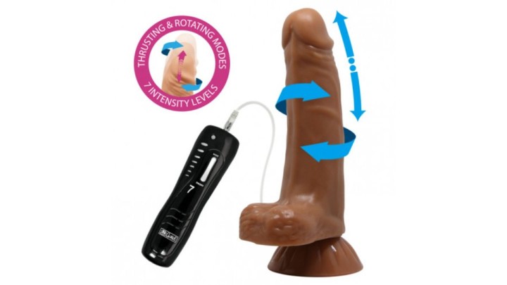 Beautiful Easton Remote Controlled Rotating And Thrusting Dildo 18Cm