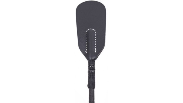 Naughty Toys Round Head Leather Bondage Riding Crop 35Cm