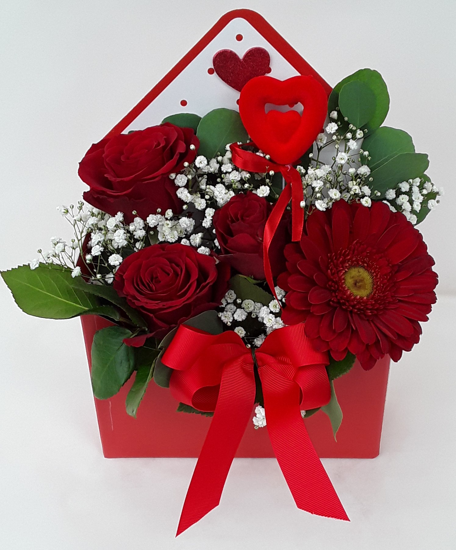 B2362-Red letter Flower box