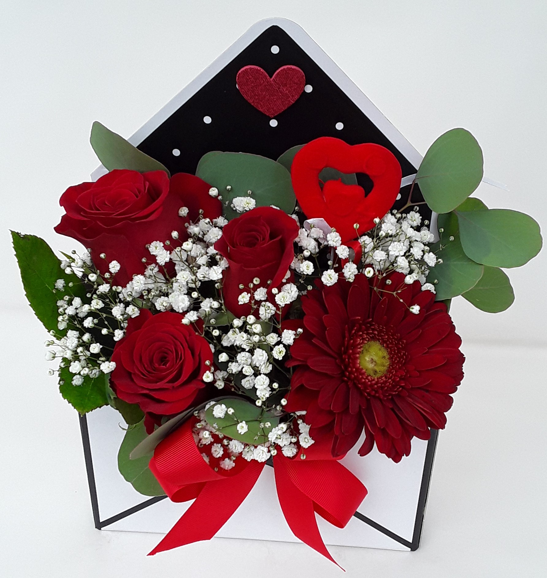 B2363-White letter flower box