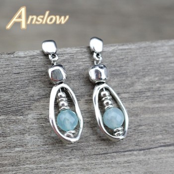 Anslow Pair Of Earrings Low0077Ae Green Detail