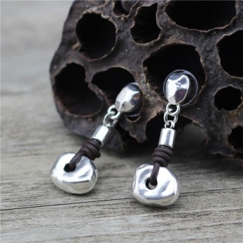 Anslow Pair Of Earrings Low0152Ae Brown Detail