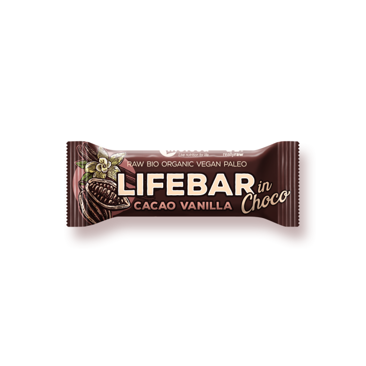 Lifebar Cacao Vanilla On Choco 40G Bio