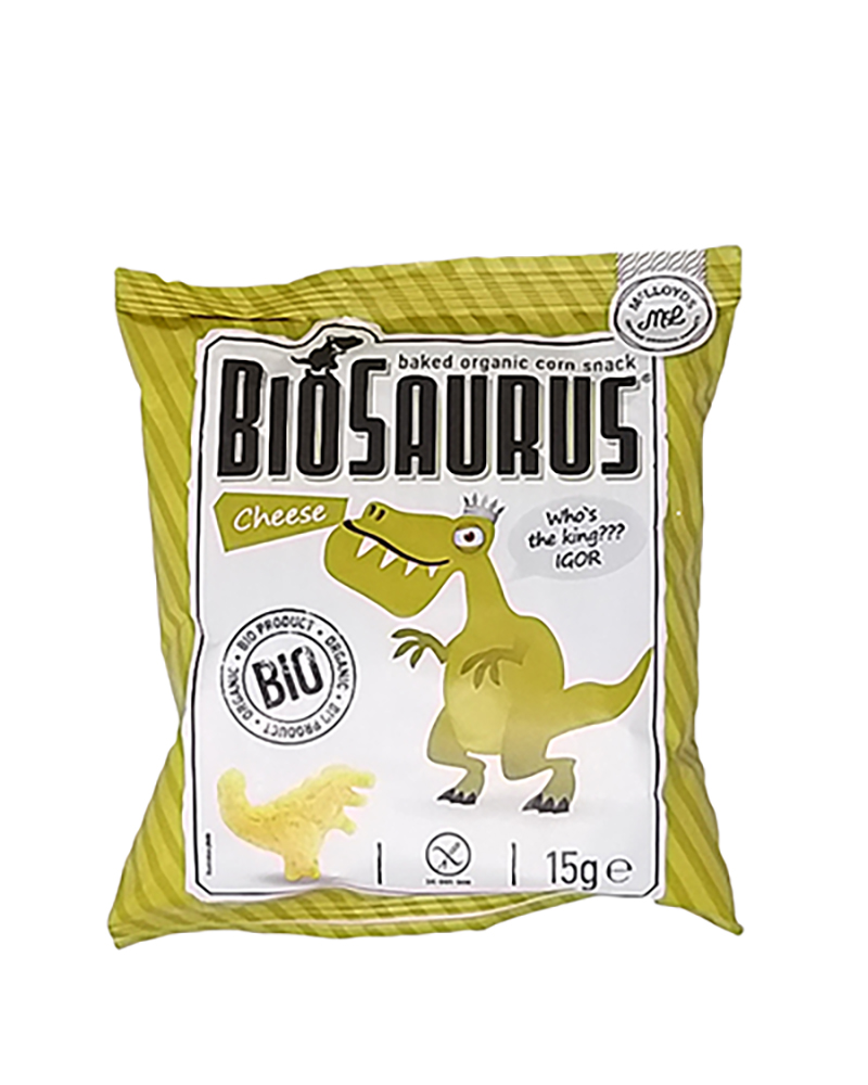 Biosaurus Baked Organic Corn Snack Chips 15Gr