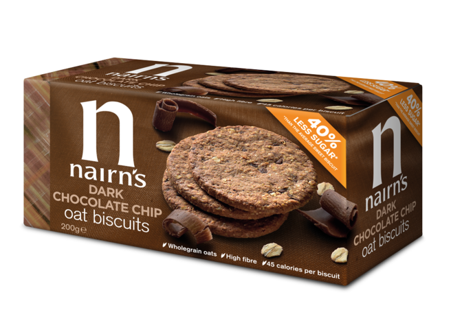 Nairns Oat Biscuits Dark Choco Chip 200G
