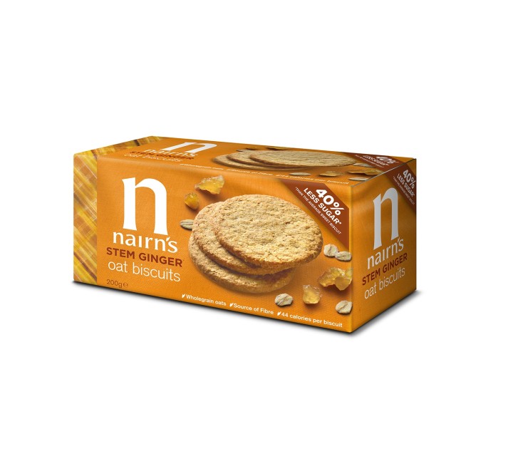 Nairns Stem Ginger Oat Biscuits 200G
