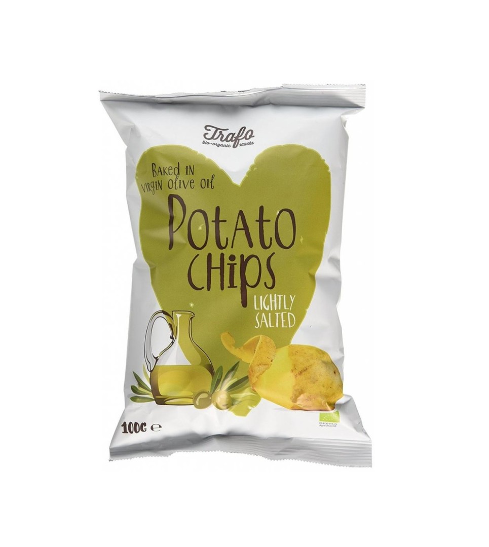 Trafo Chips With Olive Oil Slightly Salted Bio 100G