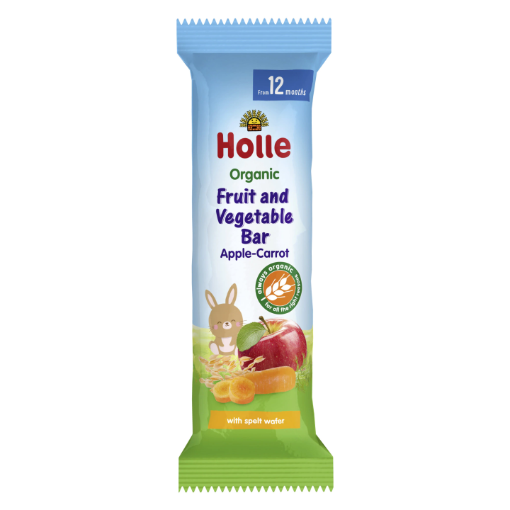 Holle Fruit And Vegetable Bar Apple Carrot 25G Bio