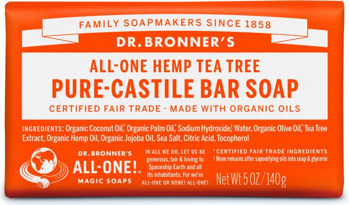 Dr. Bronners Castile Tea Tree Soap Bar 140G