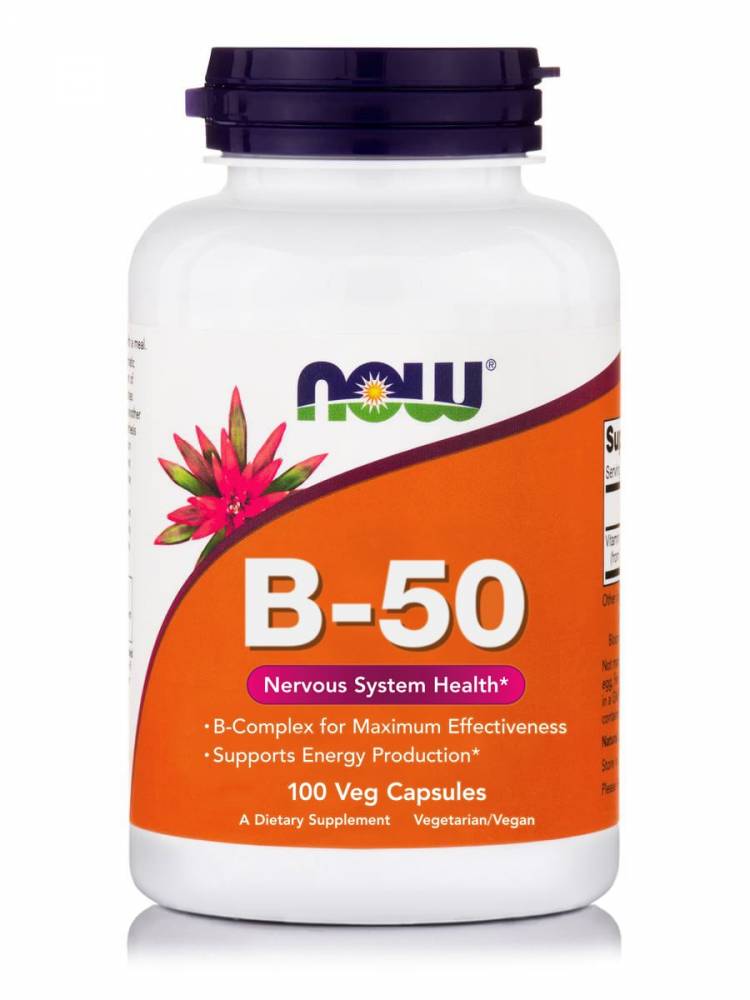 Now Vitamin B-50 100 Vegetable Capsules