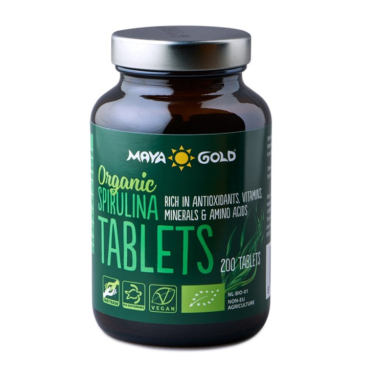 Maya Gold Spirulina 200 Tabs Bio