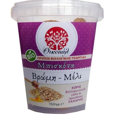 Oikopal Oats Honey Biscuits 150G Bio