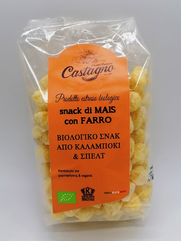 Castagno Corn And Spelt Snack 50G Bio