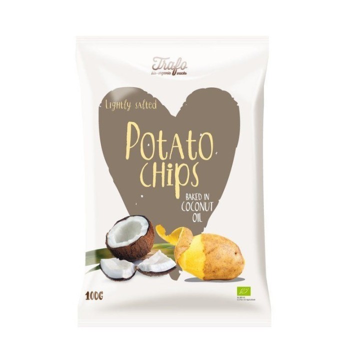 Trafo Lightly Salted Coconut Oil Potato Chips 100G Bio
