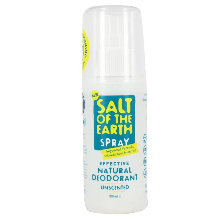 Salt Of The Earth Natural Deodorant Spray Unscented 100Ml
