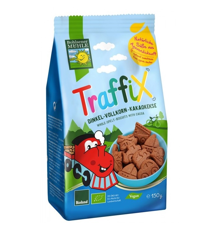 Bohlsener Traffix Spelt Biscuits With Cocoa 125G Bio