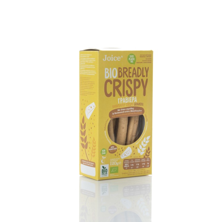 Joice Breadly Crispy Graviera Breadstick 120G Bio