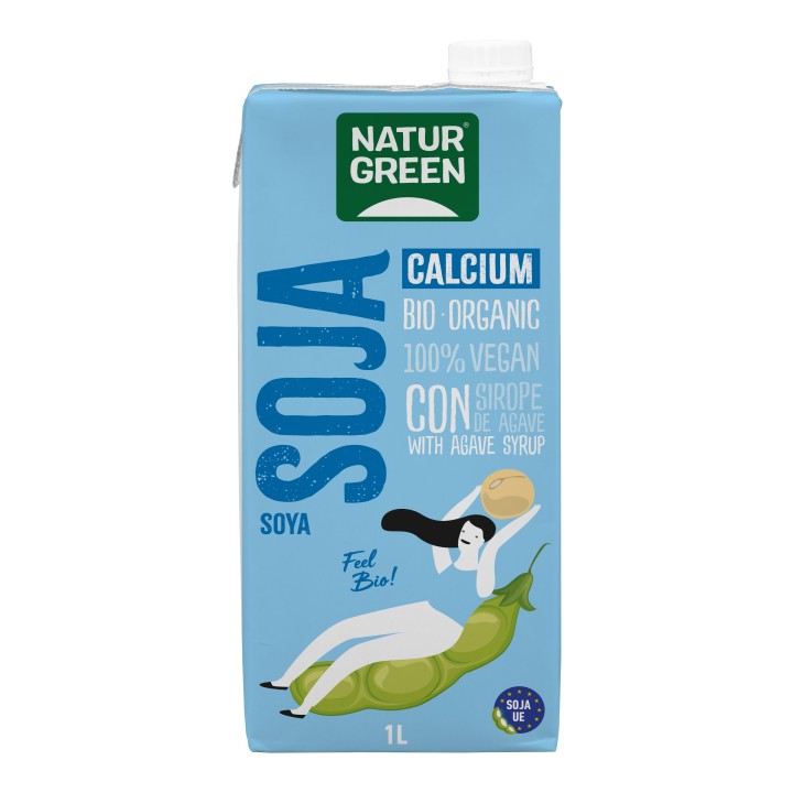 Naturgreen Soya Milk With Calcium 1L Bio