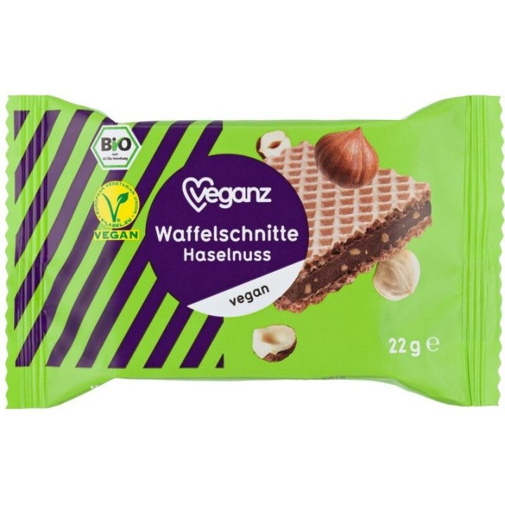 Veganz Vegan Hazelnut Wafer 22G Bio
