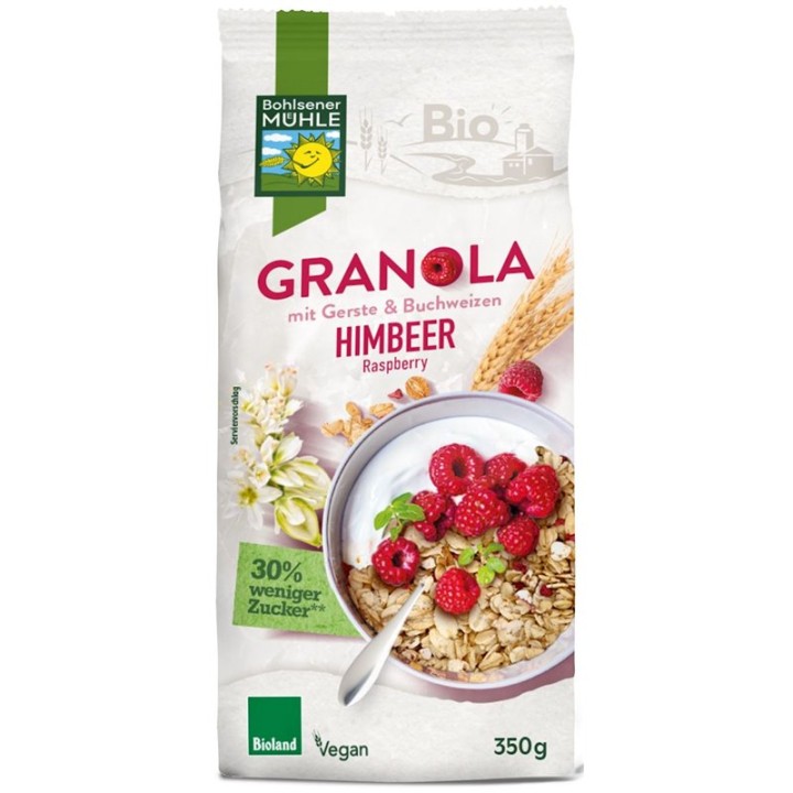 Bohlsener Raspberry Granola 350G Bio