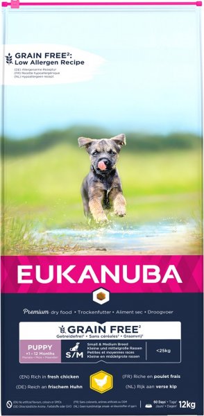 Eukanuba Puppy And Junior Grain Free Chicken 12kg - 12 Kg