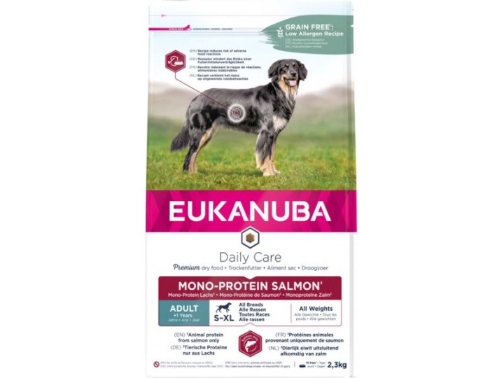 Eukanuba Daily Care Dog Mono-protein Salmon - 2.3 Kg