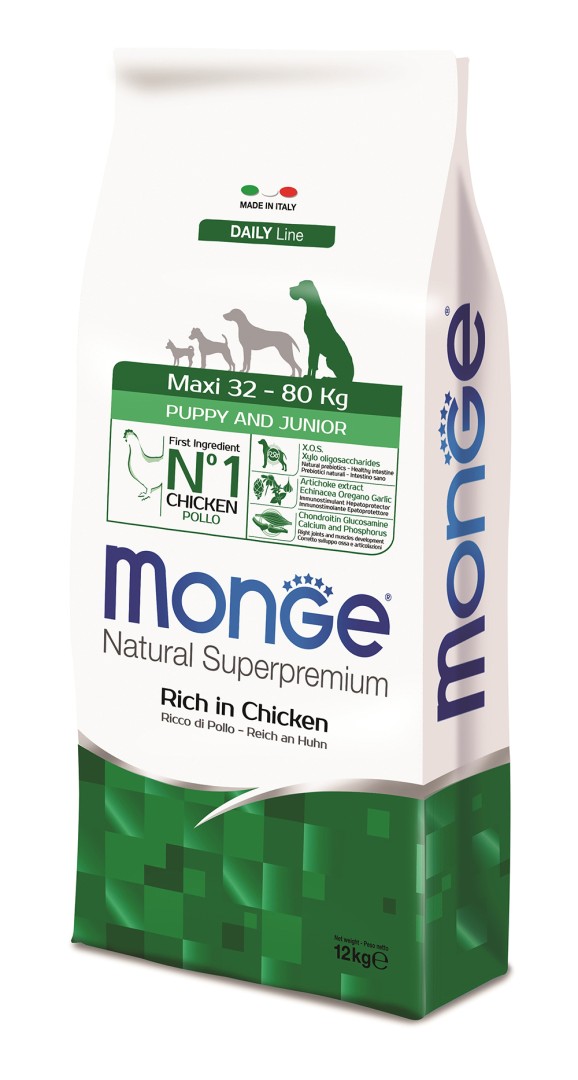Monge Daily Line Maxi Puppy & Junior Chicken - 12 Kg