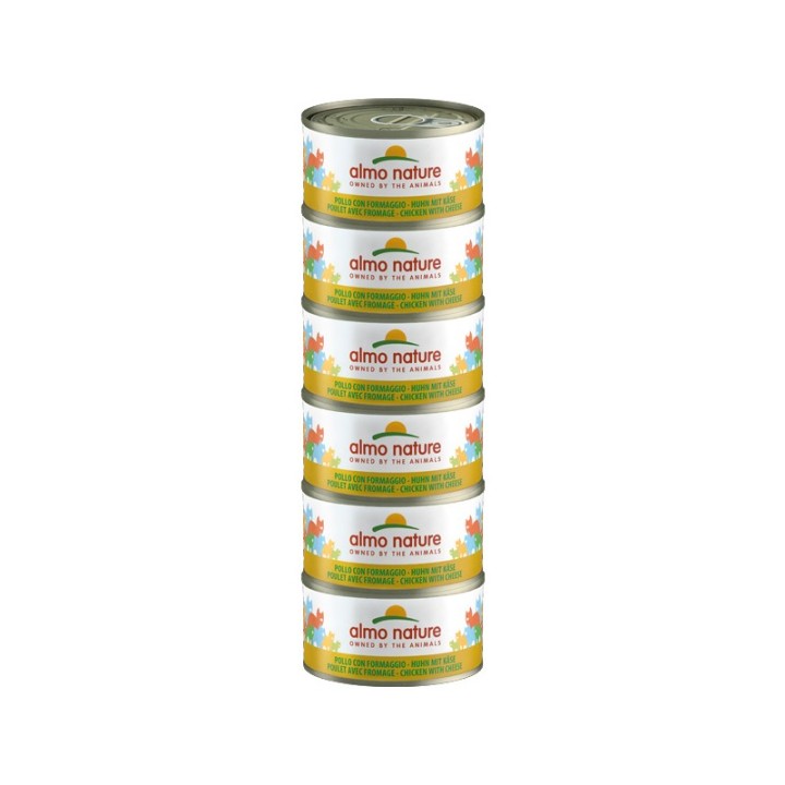 Almo Nature Hfc Mega Chicken Cheese 5+1 Free Multi Pack - 420gr