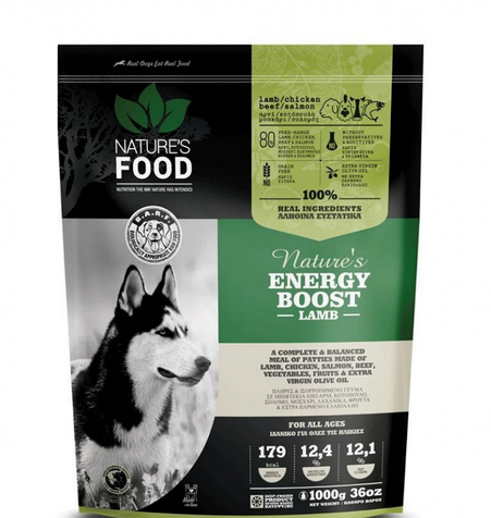 Energy Boost - Lamb Patties 1 Kg - 1 Kg