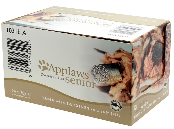 Applaws Senior Tuna With Sardine 70g-24 - 70gr