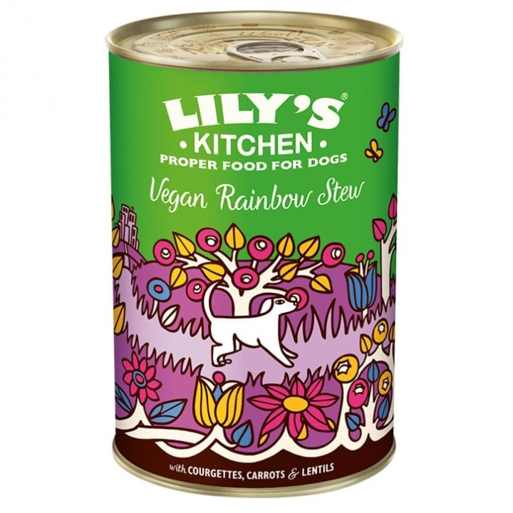 Lilys Kitchen Vegan Rainbow Stew Adult Wet Dog Food - 400gr