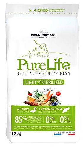 Flatazor Feed For Dogs Pure Life Dog Light / Sterilized - 12 Kg